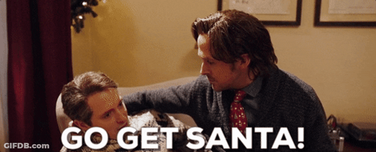 Ryan Gosling Said Go Get Santa GIF
