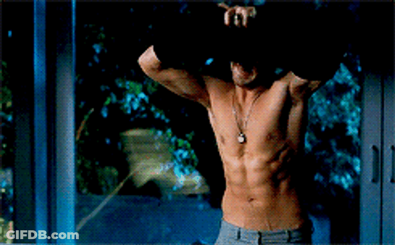 Ryan Gosling Shirtless Body GIF
