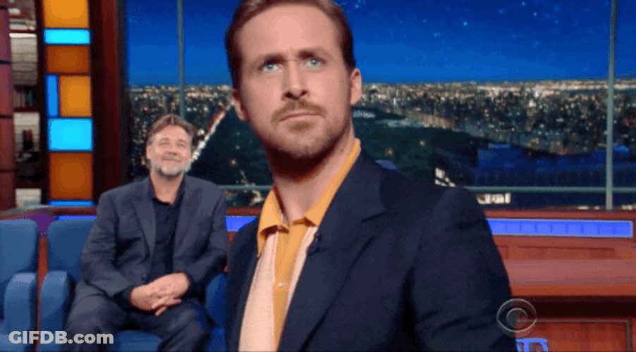 Ryan Gosling Waving Hand GIF