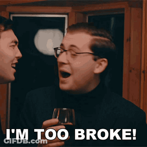 Ryan Locke Laughing I'm Too Broke GIF
