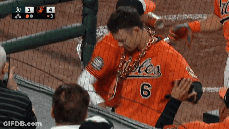 Ryan Mountcastle Orioles Win High Five GIF
