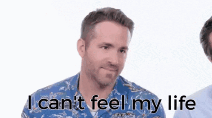 Ryan Reynolds Can't Feel My Life GIF