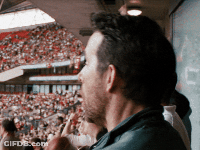 Ryan Reynolds Cheering Wrexham GIF