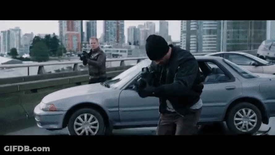 Ryan Reynolds Deadpool Shooting GIF