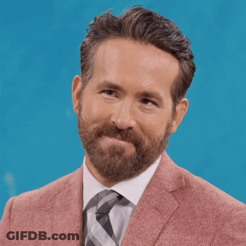 Ryan Reynolds Grin GIF