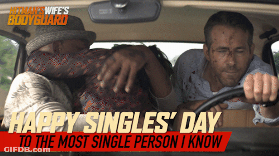 Ryan Reynolds Happy Single's Day GIF