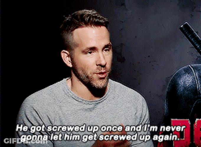 Ryan Reynolds He Got Screwed Up GIF