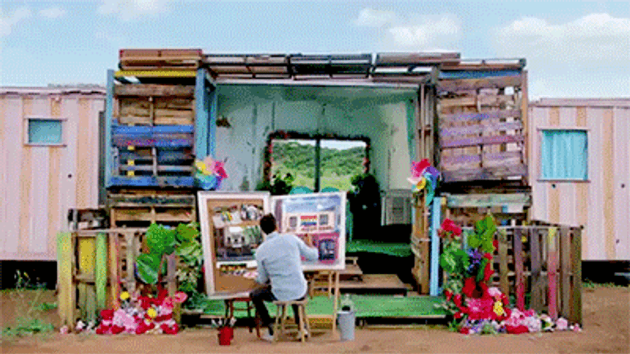 Ryan Reynolds Painting GIF
