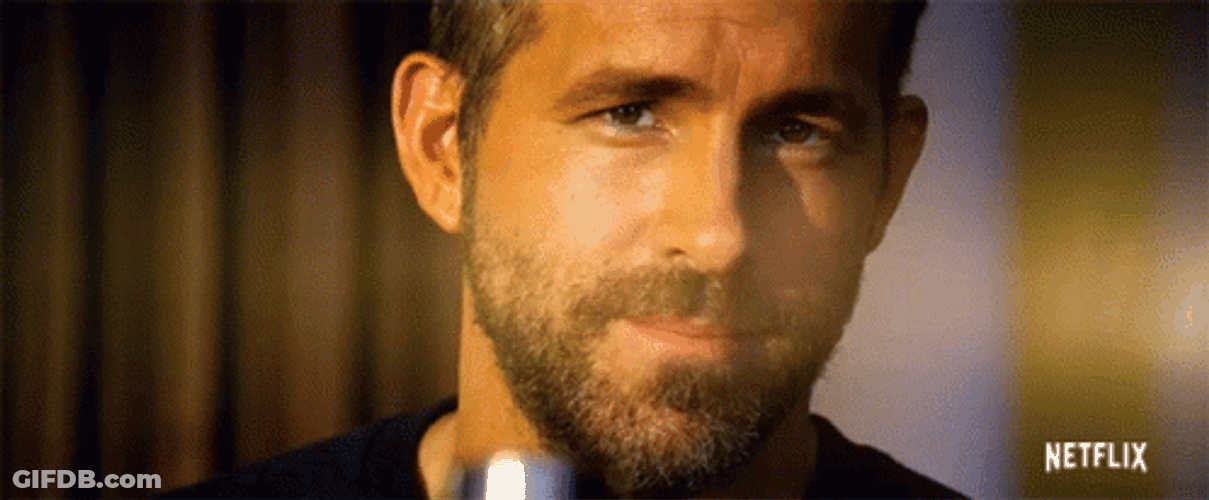 Ryan Reynolds Raising Eyebrows GIF
