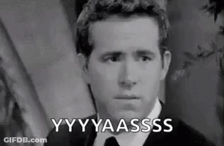 Ryan Reynolds Smirk Yas GIF