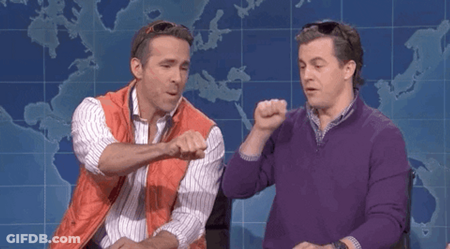 Ryan Reynolds Snl Fist Bump GIF