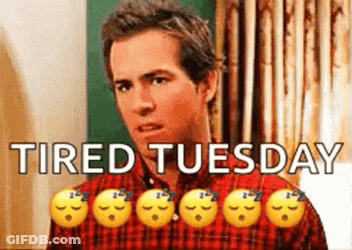 Ryan Reynolds Tired Tuesday GIF