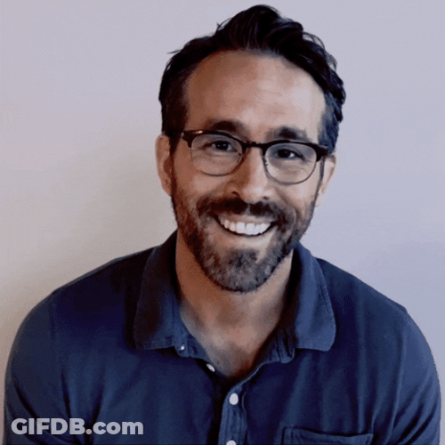 Ryan Reynolds Wrexham Logo On Mouth GIF