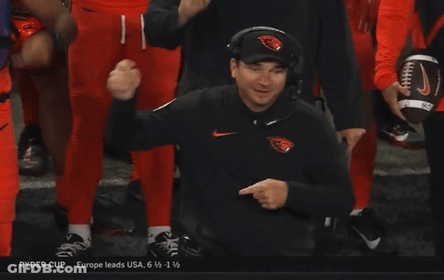 Ryder Cup Friday Afternoon Fourball Is Displayed On A Screen GIF