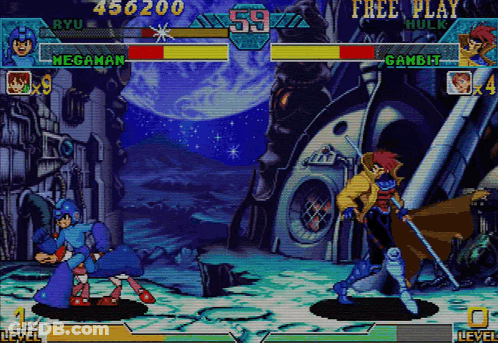 Ryu And Mega Man Screenshot GIF