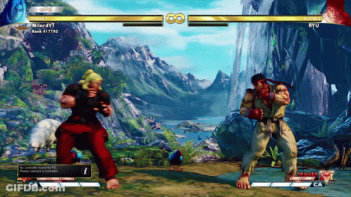 Ryu And Milordy7 Fighting GIF