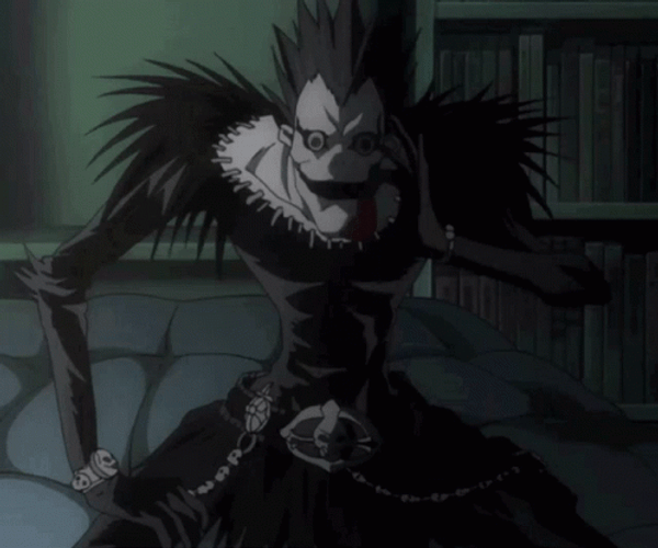 Ryuk Death Note Eating Food GIF