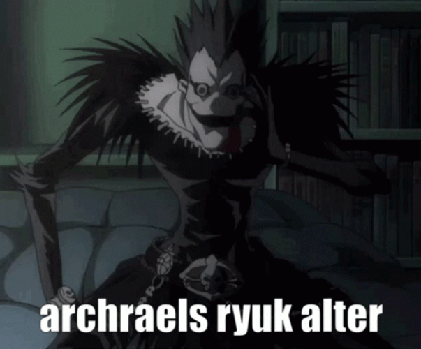 Ryuk Death Note Eating Meme GIF