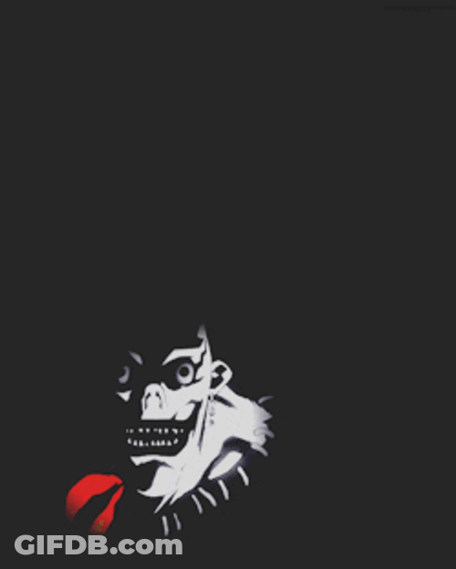 Ryuk Death Note Munching Apple GIF