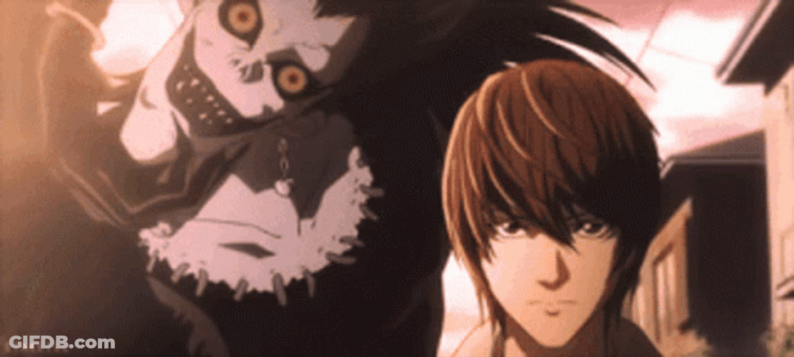 Ryuk Following Yagami Death Note GIF
