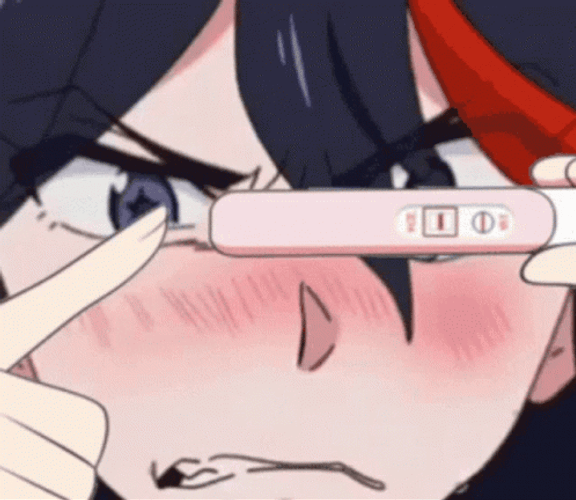 Ryuko Matoi Positive Pregnancy Test GIF