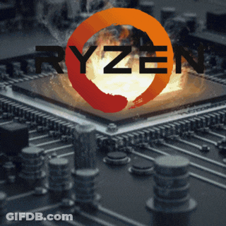 Ryzen Logo On Motherboard GIF