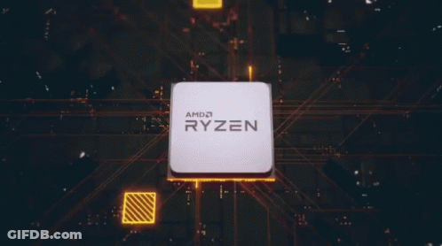 Ryzen Logo With Flame GIF