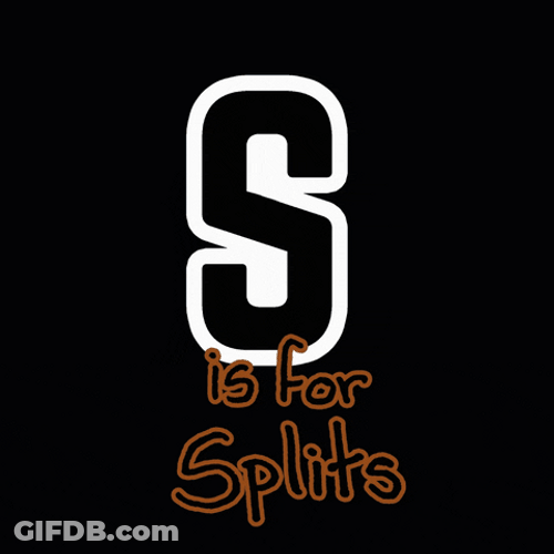 S Is For Splits Interactive Art GIF