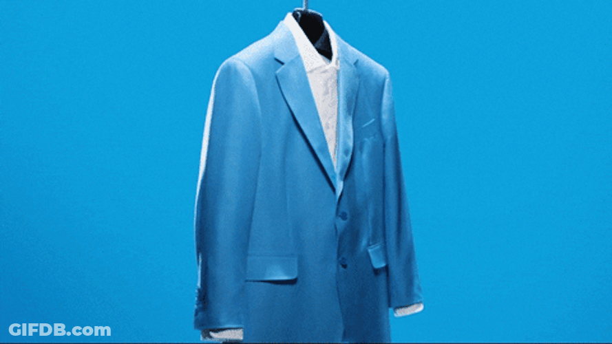Saban Blue Suit GIF