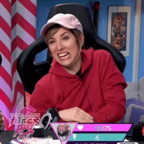 Saban Goofy Pink Power Ranger GIF