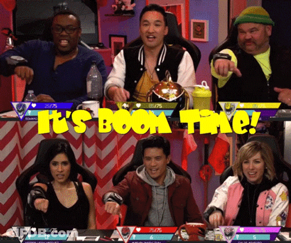 Saban It's Boom Time GIF