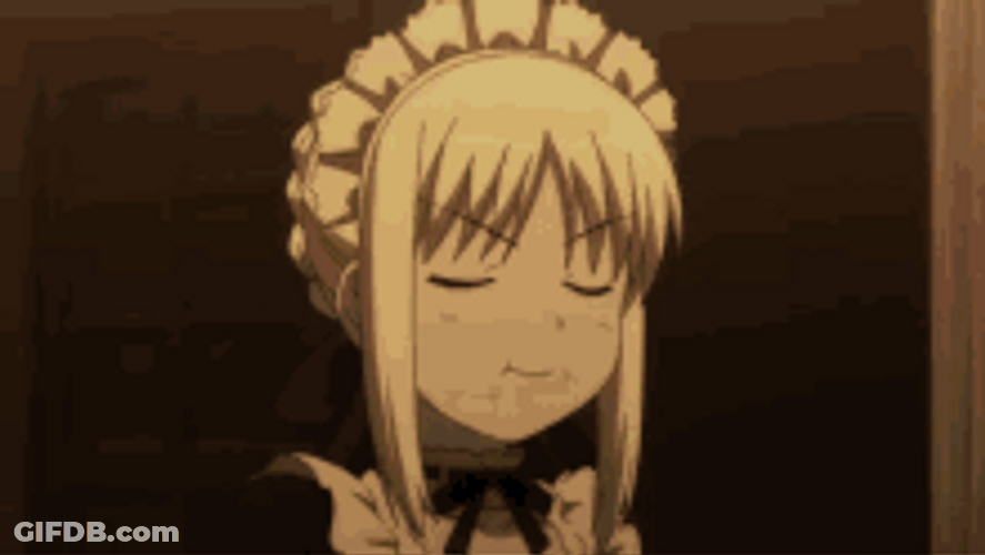 Saber Artoria Pendragon Fate Stay Chewing GIF