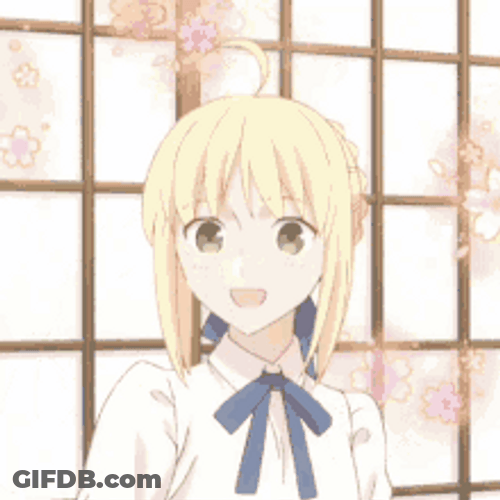 Saber Artoria Pendragon Fate Stay Cute GIF