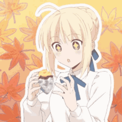 Saber Artoria Pendragon Fate Stay Playing GIF