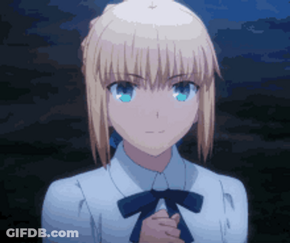 Saber Artoria Pendragon Fate Stay Smile GIF
