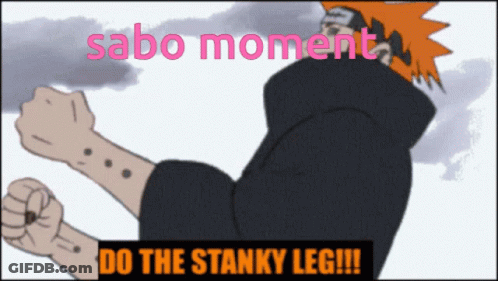 Sabo Moment Doing Stanky Leg GIF