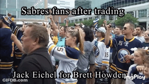 Sabres Fans Gathered In Crowd GIF