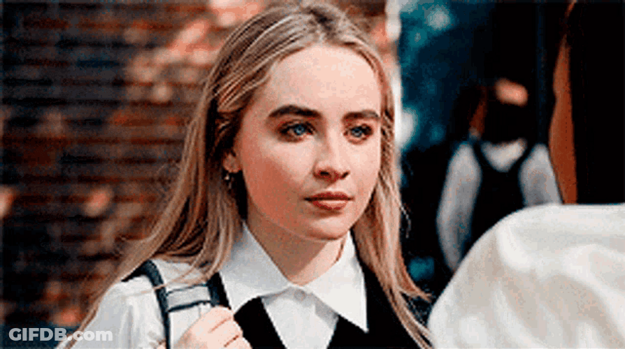 Sabrina Carpenter Bratty Face GIF