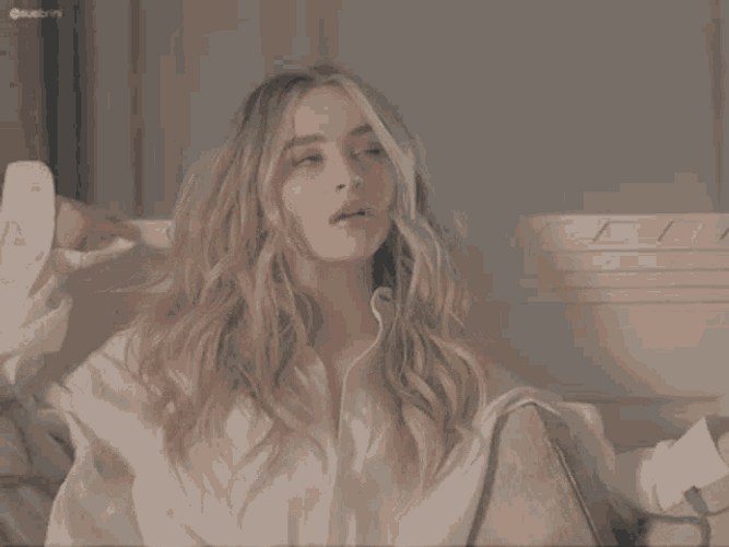 Sabrina Carpenter Emotional Singing GIF