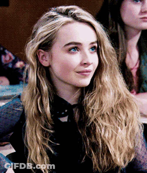 Sabrina Carpenter Shy Smile GIF