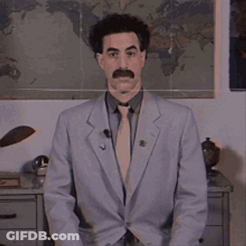 Sacha Baron Cohen Very Nice GIF