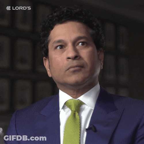 Sachin Tendulkar Straight Face GIF