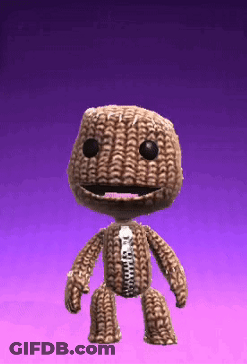 Sackboy Executing Thug Shaker GIF