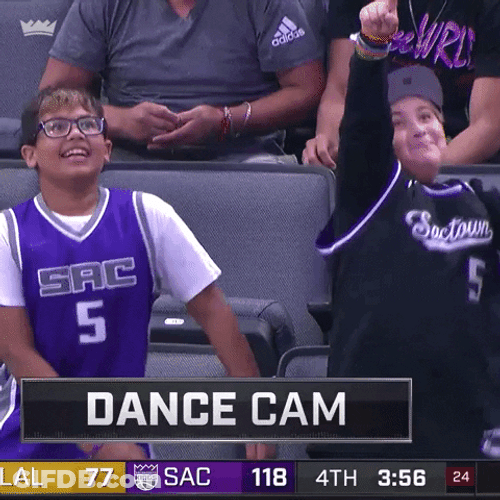 Sacramento Game Dancing Kid Fans GIF