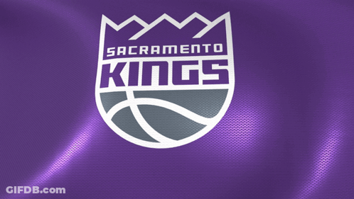 Sacramento Kings Logo On Purple Background GIF