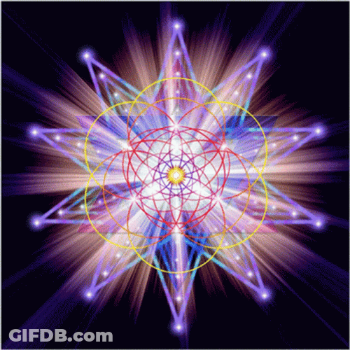 Sacred Geometry Spiritual Lights GIF