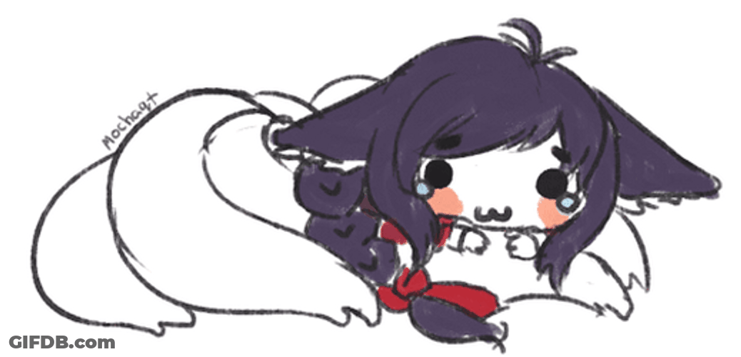 Sad Ahri Anime Sticker GIF