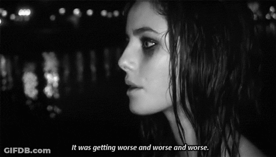 Sad And Depressed Effy Stonem It's Getting Worse GIF