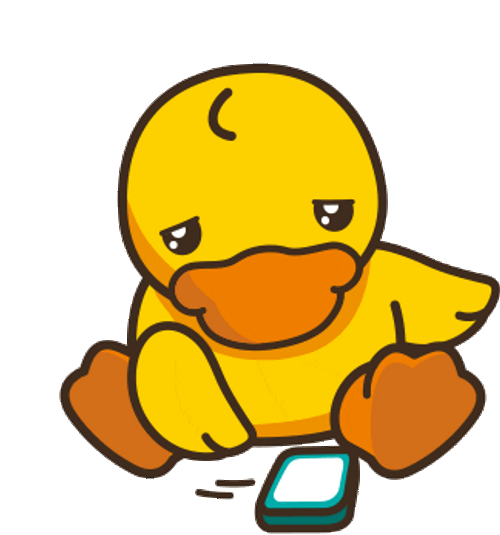 Sad Animated Duck GIF