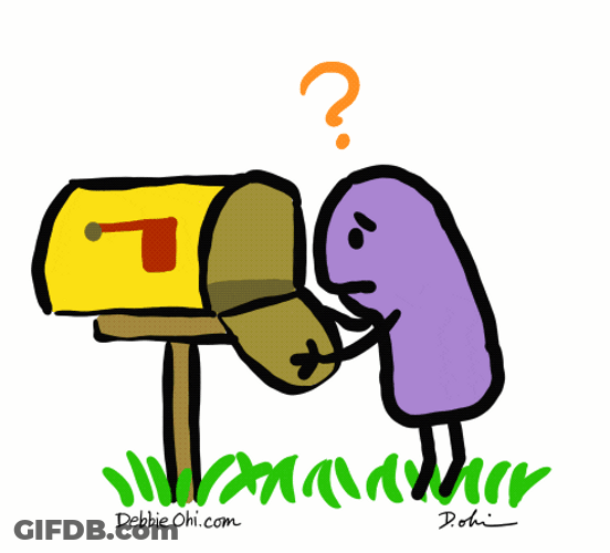 Sad Animation Checking Mail GIF